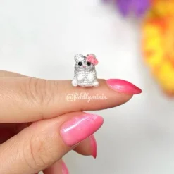 Gehäkelter Miniatur Goldhamster / Roborowsky / Dsungarischer Zwerghamster