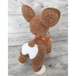 Gehäkelter Plüschhund „Keks“, Gr. ca.31 cm