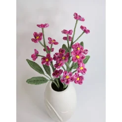 gehäkelter VergissMeinNicht-Blumenstrauß | kunstvolle Blumendeko | Freunde Geschenkidee Hochzeitstag | Geburtstag