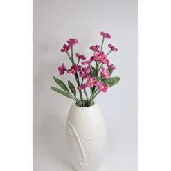 gehäkelter VergissMeinNicht-Blumenstrauß | kunstvolle Blumendeko | Freunde Geschenkidee Hochzeitstag | Geburtstag