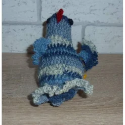gehäkeltes Huhn - blau