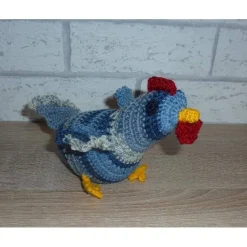gehäkeltes Huhn - blau