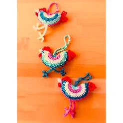 Gehäkeltes Huhn 3 er Set Frühlingsdeko Osterdeko
