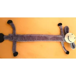 Gehäkeltes Lesezeichen Esel gehäkelt 28 cm lang