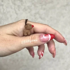 Gehäkeltes Mini Rentier (microcrochet)