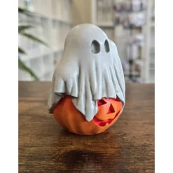 Geist mit Kürbis - Halloween Dekoration - Figur -