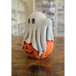 Geist mit Kürbis - Halloween Dekoration - Figur -