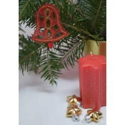 geklöppelte Glocke 1 rot-gold