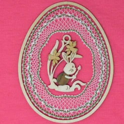 geklöppeltes Fensterbild „Osterhase''