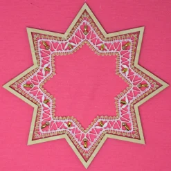 geklöppeltes weihnachtliches Fensterbild Stern