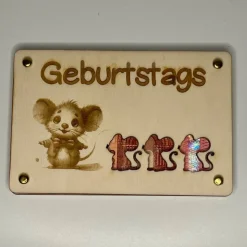 Gelaserte Geldgeschenkkarte 