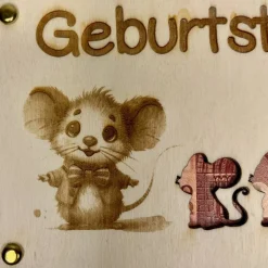 Gelaserte Geldgeschenkkarte 