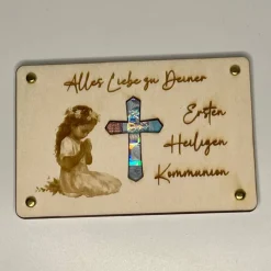 Gelaserte Geldgeschenkkarte 