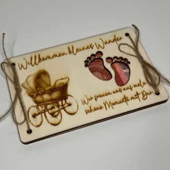 Gelaserte Geldgeschenkkarte 