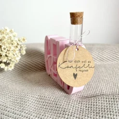 Geld Regen – Originelles Geldgeschenk im Reagenzglas mit Konfetti und Schriftzug