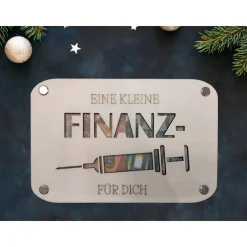 Geldgeschenk - Finanzspritze / Geld schenken / Geschenkverpackung / Geschenkidee / Verpackung für Geld/Geburtstagsgesche