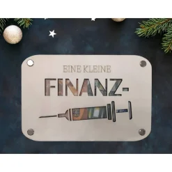 Geldgeschenk - Finanzspritze / Geld schenken / Geschenkverpackung / Geschenkidee / Verpackung für Geld/Geburtstagsgesche