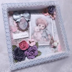 Geldgeschenk * Geburt * Babyparty * Taufe * Deko zur Taufe/Geburt/Babyparty * 3D-Shadowbox *