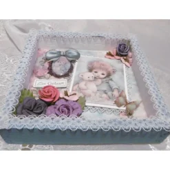 Geldgeschenk * Geburt * Babyparty * Taufe * Deko zur Taufe/Geburt/Babyparty * 3D-Shadowbox *