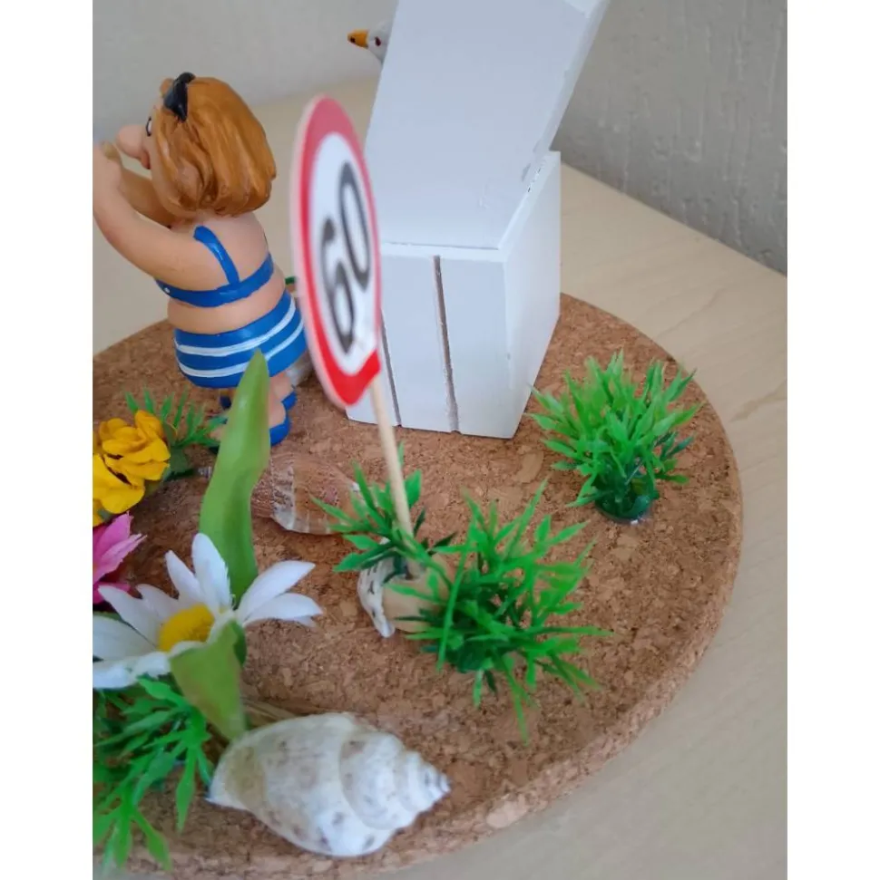 Geldgeschenk 60. Geburtstag Frau – Relaxen im Strandkorb Garten Deko Rente Freizeit