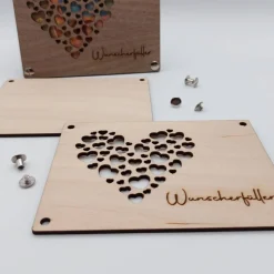Geldgeschenk | Geschenkkarte aus Holz | Wunscherfüller | Herz | Geldgeschenk Verpackung | Geschenkverpackung |