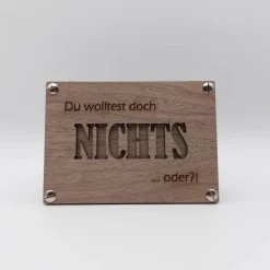 Geldgeschenk | Geschenkkarte aus Holz | NICHTS | Herz | Geldgeschenk Verpackung | Geschenkverpackung | Kleinigkeit