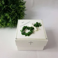 Geldgeschenk - Geschenkverpackung zur Kommunion, Konfirmation oder Taufe - Buchsfisch