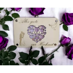 Geldgeschenk - Hochzeit / Personalisierbar / Geld schenken / Geschenkverpackung / Geschenkidee / Verpackung für Geld  /