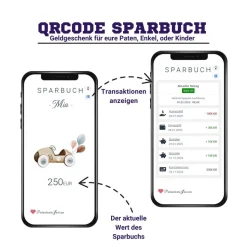 Geldgeschenk | Personalisiertes Sparbuch | QrCode Postkarte DIN A6 inkl. Briefumschlag & Anhänger | Führerschein