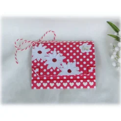 Geldgeschenk , runder Geburtstag, Geldbörse, rot,weiß