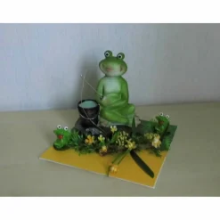 Geldgeschenk Angler – Frosch mit Angel & Kröten, Geschenkidee für Angler, Deko im SaBienchenshop