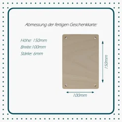 Geldgeschenk aus Holz, Wunscherfüller, Geschenkverpackung, Geburtstag, Geschenk - personalisierbar