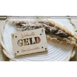 Geldgeschenk aus Holz, Wunscherfüller, Geschenkverpackung, Weihnachten, personalisierbar