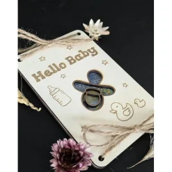 Geldgeschenk aus Holz zur Geburt – Kreative Geldverpackung Baby Wunscherfüller