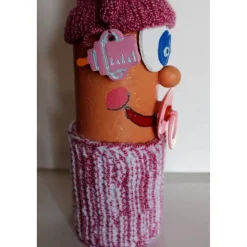 Geldgeschenk BABY PINK Geschenk zur Babyparty Geburt Taufe Dekoration  fürs Babyzimmer Upcycling Flasche