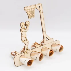 Geldgeschenk Basketballspieler - aus Birkenholz - kreative Art Geld zu verschenken