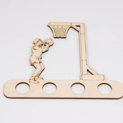 Geldgeschenk Basketballspieler - aus Birkenholz - kreative Art Geld zu verschenken