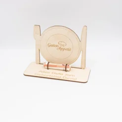 Geldgeschenk Besteck - aus Holz personalisiert