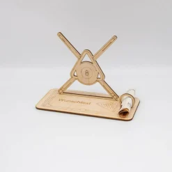 Geldgeschenk Billard - aus Holz personalisiert