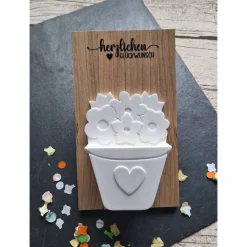 Geldgeschenk Blumenkörbchen zum Geburtstag ~ Geschenkverpackung ~ Mitbringsel