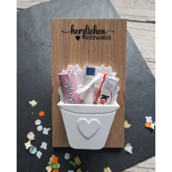 Geldgeschenk Blumenkörbchen zum Geburtstag ~ Geschenkverpackung ~ Mitbringsel