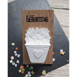 Geldgeschenk Blumenkörbchen zum Geburtstag ~ Geschenkverpackung ~ Mitbringsel