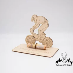 Geldgeschenk BMX Fahrer - aus Holz personalisiert