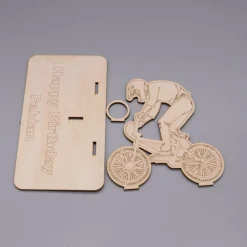 Geldgeschenk BMX Fahrer - aus Holz personalisiert