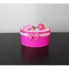 Geldgeschenk Box Geburtstag, oval, pink mit Deko Ring