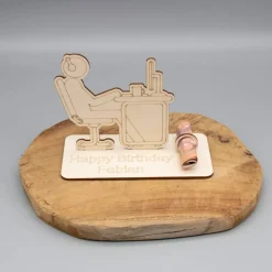 Geldgeschenk Computer - aus Holz personalisiert
