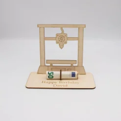 Geldgeschenk 3D Drucker - aus Holz personalisiert