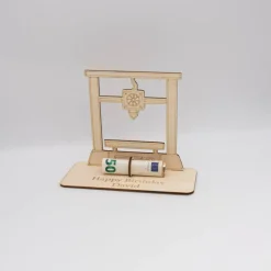 Geldgeschenk 3D Drucker - aus Holz personalisiert