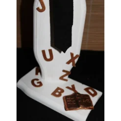 Geldgeschenk Dekofigur BÜCHERWURM witziges Geldgeschenk für Leseratten aus Holz