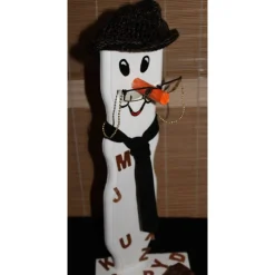 Geldgeschenk Dekofigur BÜCHERWURM witziges Geldgeschenk für Leseratten aus Holz